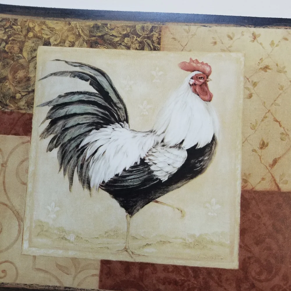 Wallpaper Border Rooster Chicken Rise & Shine